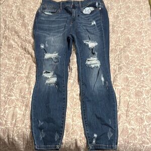 Judy Blue Women's Distressed Blue Jeans